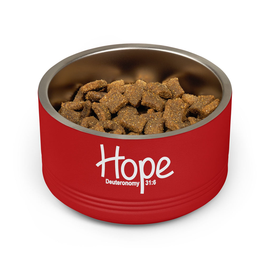 18oz Pet Bowl Stainless Steel  (Hope)