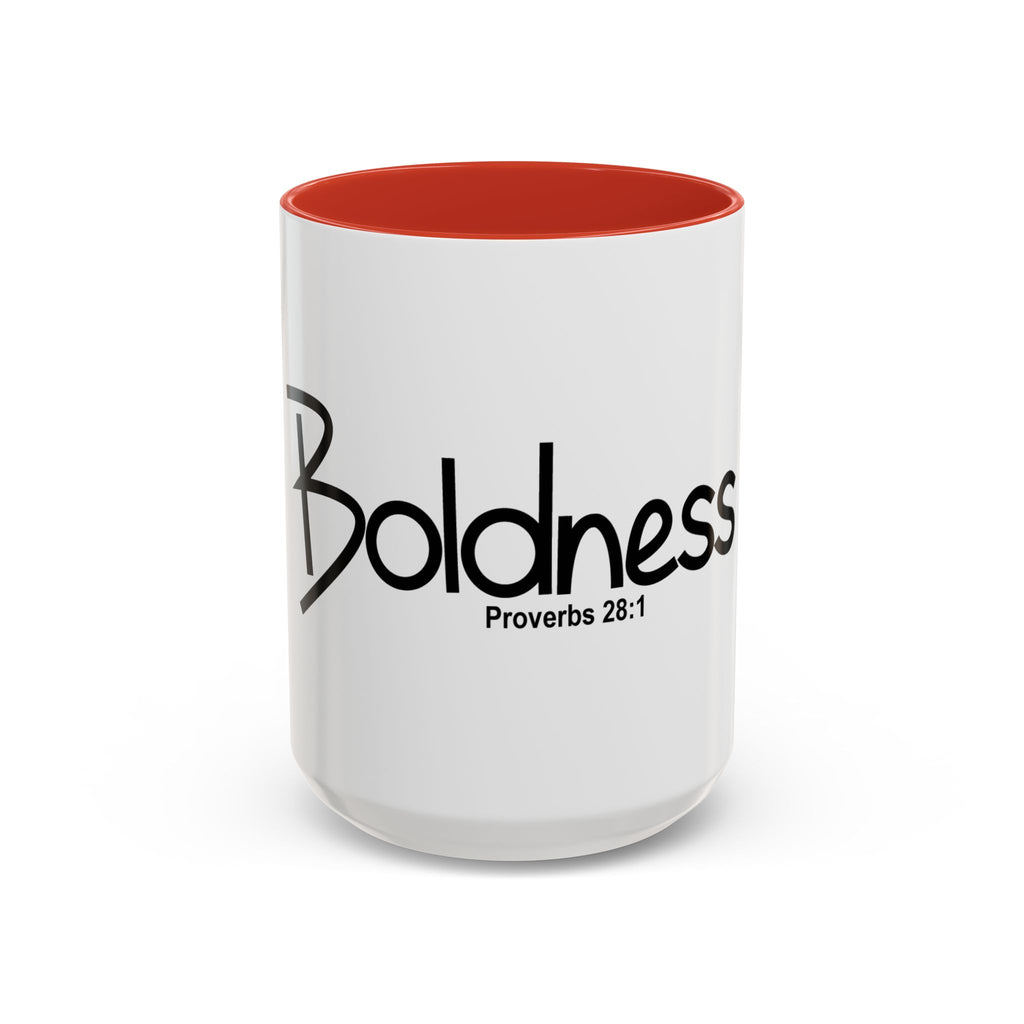 Boldness Inspirational 15oz Mug (Proverbs 28:1)