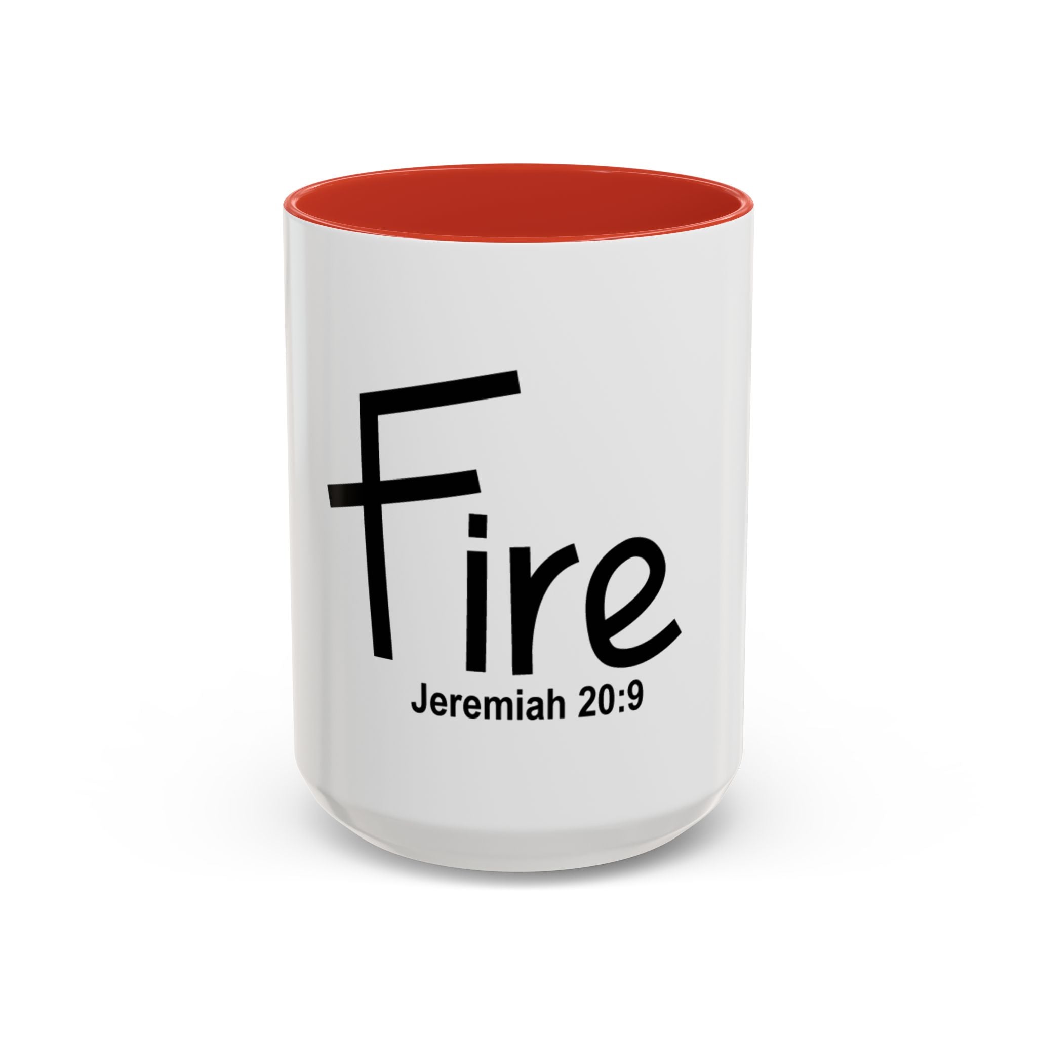 Fire Inspirational 15oz Mug (Jeremiah 20:9)