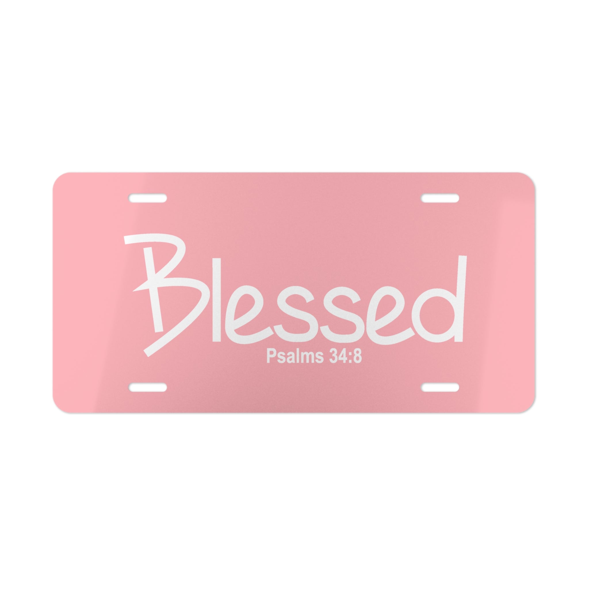 Vanity Plate-Blessed (Psalms 34:8)
