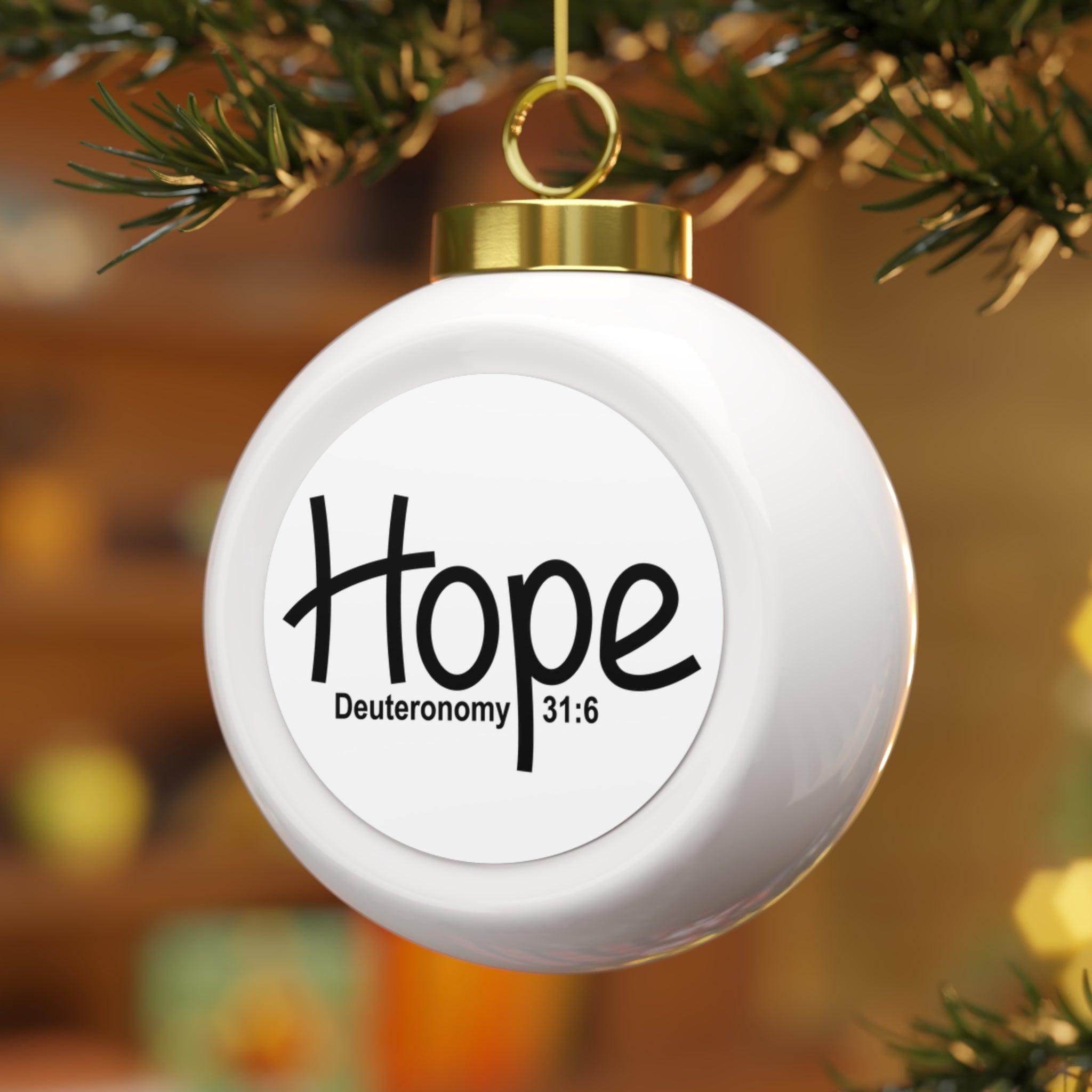 Christmas Ball Ornament (Hope)