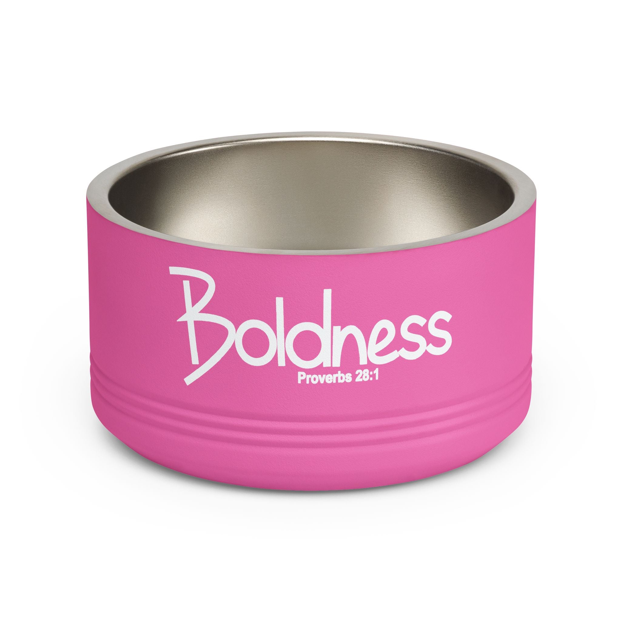 18oz Pet Bowl Stainless Steel  (Boldness)