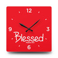 Blessed Acrylic Wall Clock – Psalms 34:8 Inspirational Scripture Clock