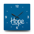 Hope Acrylic Wall Clock – Deuteronomy 31:6 Inspirational Scripture Clock