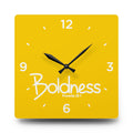 Boldness Acrylic Wall Clock – Proverbs 28:1 Inspirational Scripture Clock