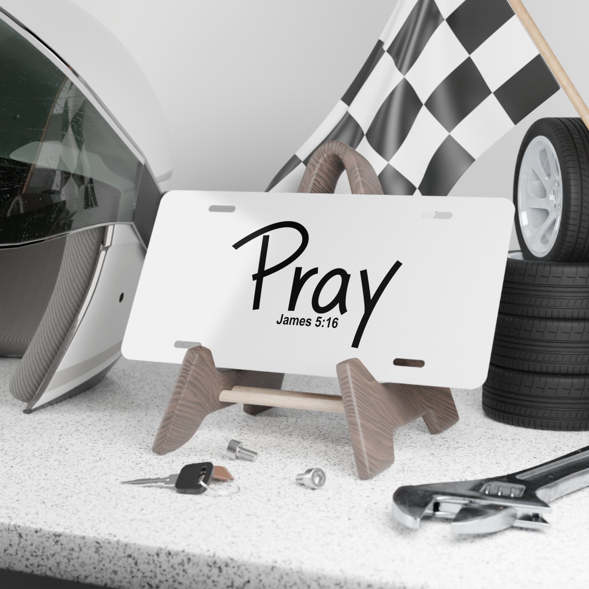 Vanity Plate-Pray (James 5:16)