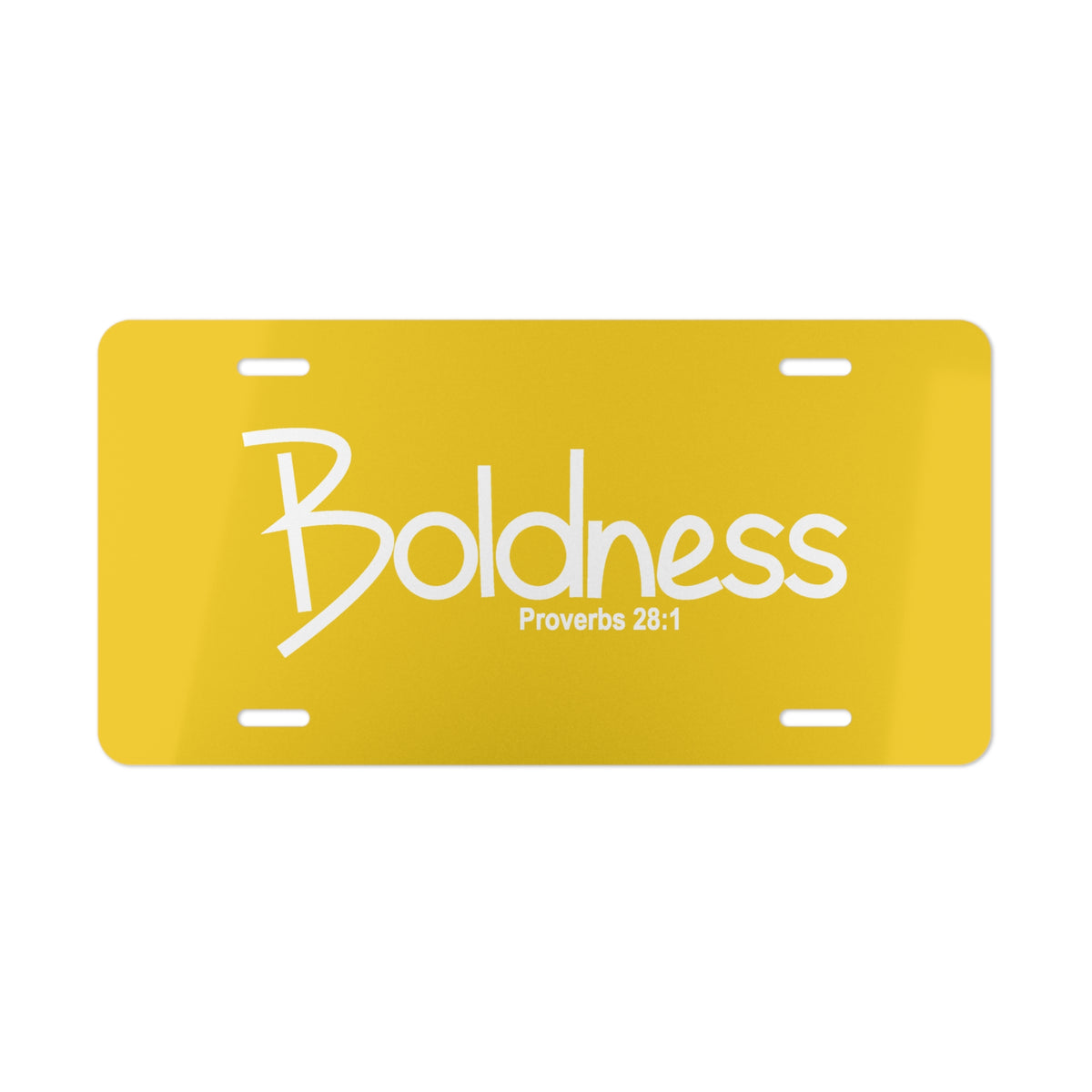Vanity Plate-Boldness (Proverbs 28:1)