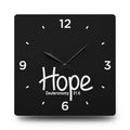 Hope Acrylic Wall Clock – Deuteronomy 31:6 Inspirational Scripture Clock
