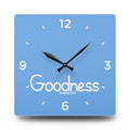 Goodness Acrylic Wall Clock – Psalms 23:6 Inspirational Scripture Clock
