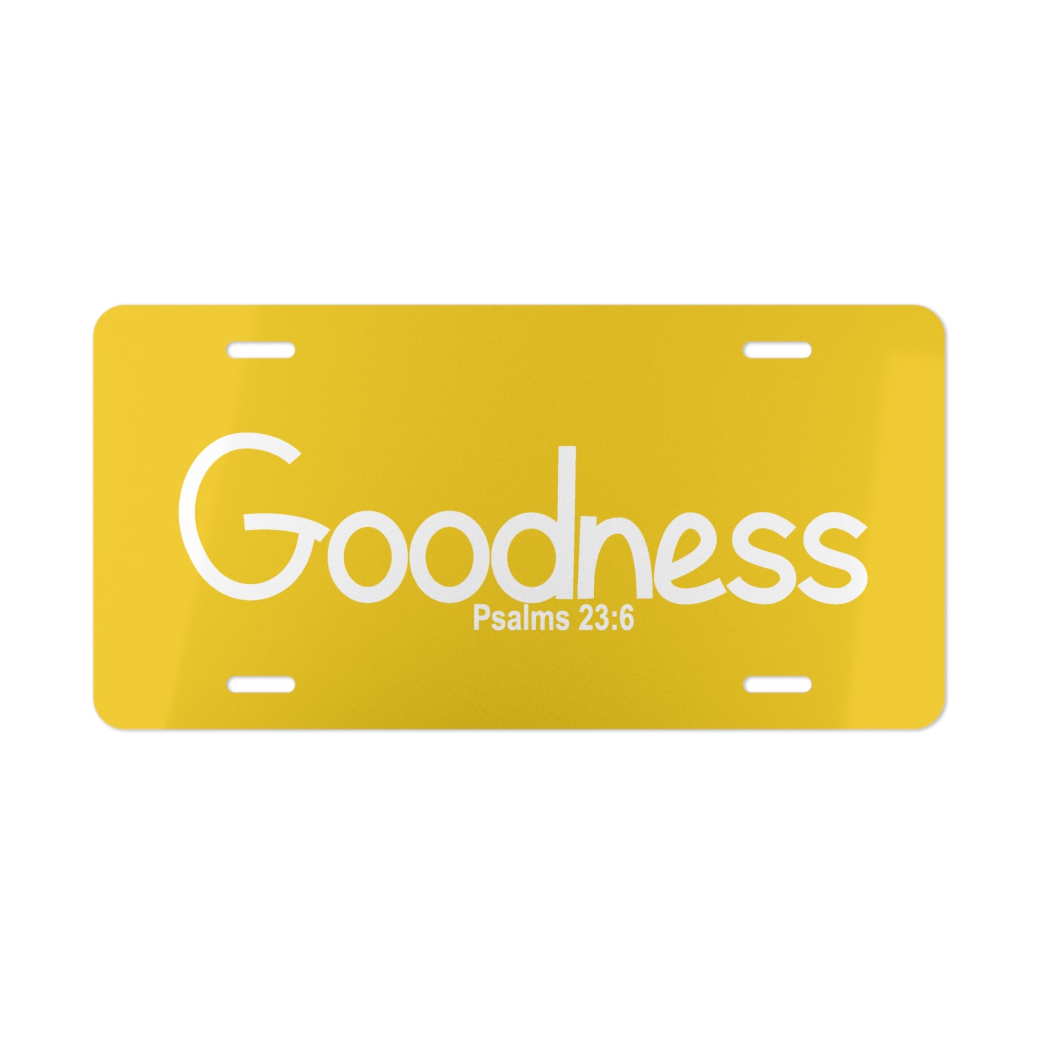 Vanity Plate-Goodness (Psalms 23:6)