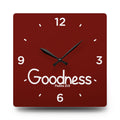 Goodness Acrylic Wall Clock – Psalms 23:6 Inspirational Scripture Clock