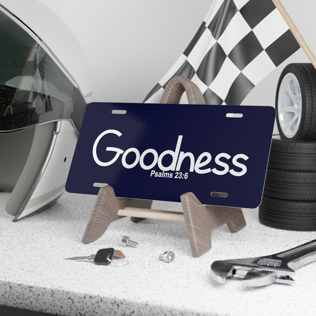 Vanity Plate-Goodness (Psalms 23:6)
