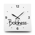Boldness Acrylic Wall Clock – Proverbs 28:1 Inspirational Scripture Clock