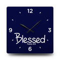 Blessed Acrylic Wall Clock – Psalms 34:8 Inspirational Scripture Clock
