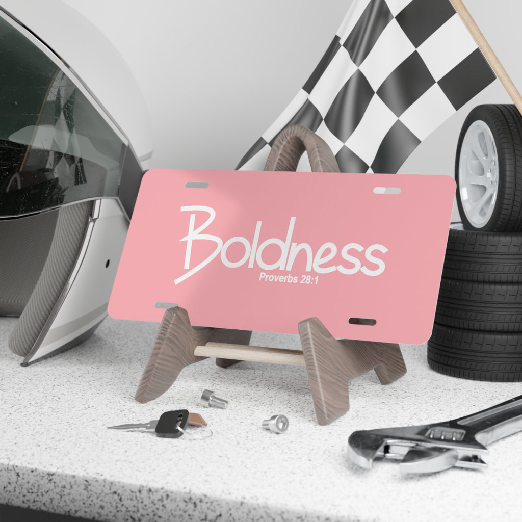 Vanity Plate-Boldness (Proverbs 28:1)
