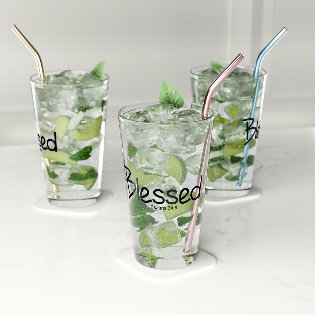16oz Pint Glass-Blessed