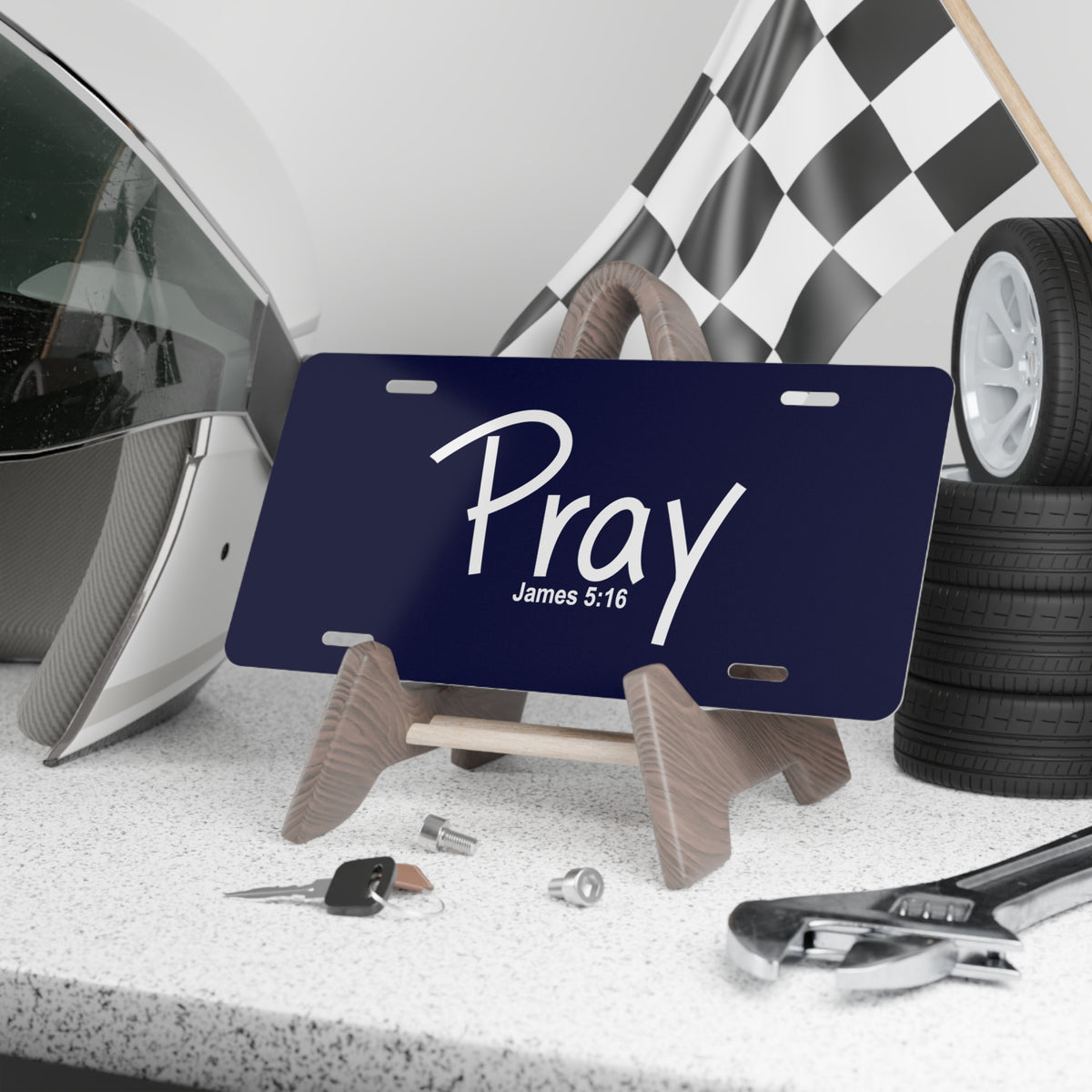 Vanity Plate-Pray (James 5:16)